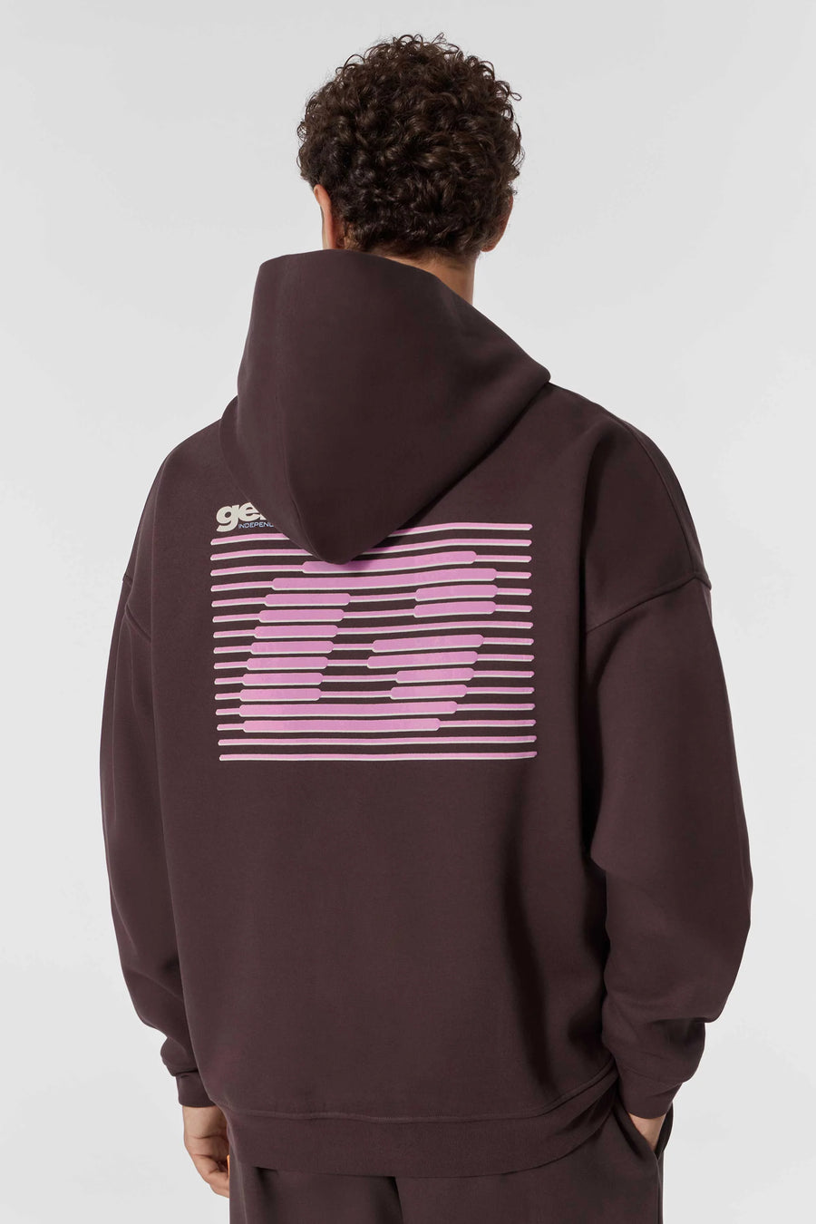SWEAT À CAPUCHE TITUSSTRIPE ZIPPÉ MOLLETON