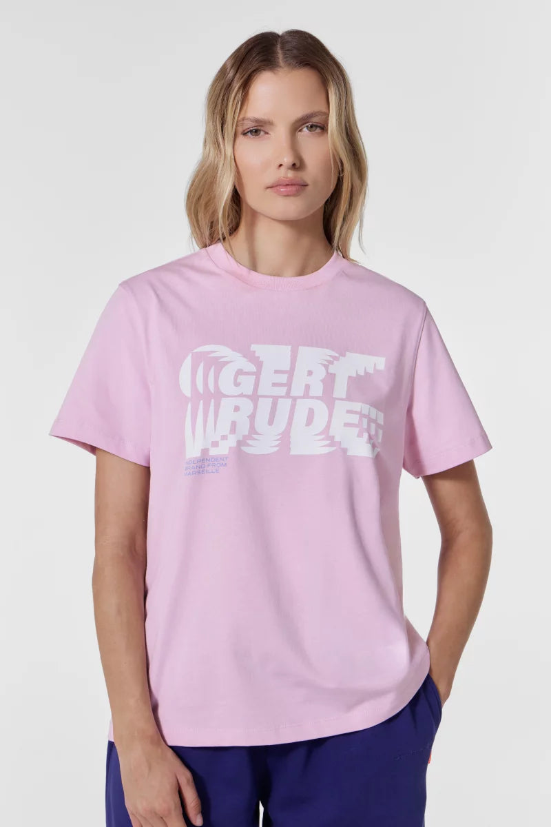 T-SHIRT LOUISE FLOU COL ROND